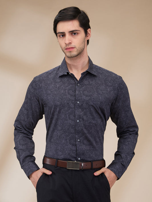 Park Avenue Grey Formal Shirt