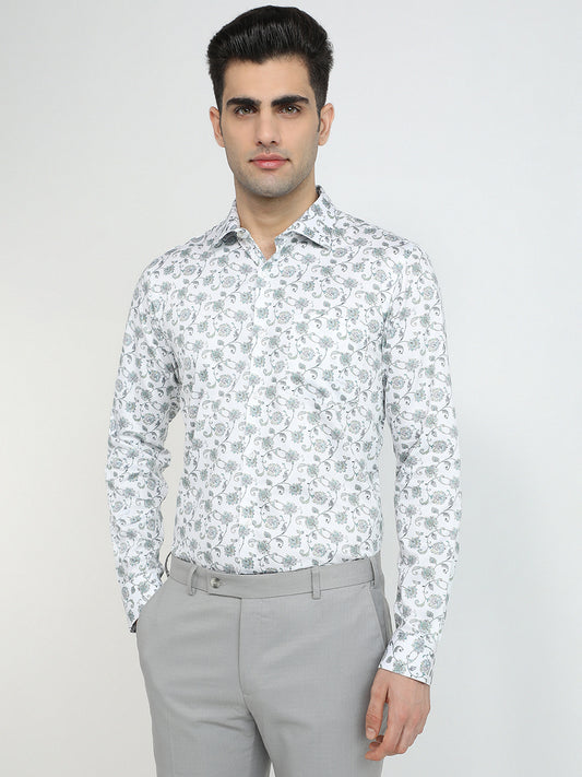Park Avenue Green Formal Shirt