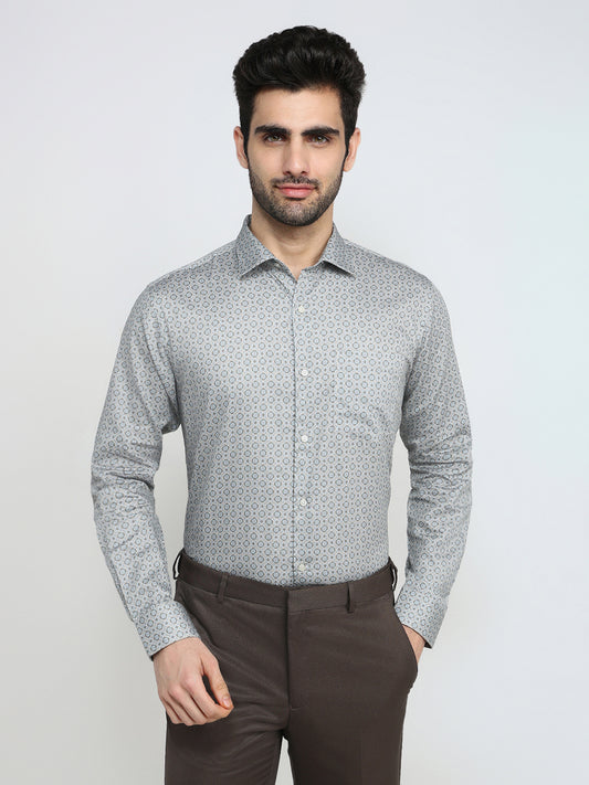 Park Avenue Brown Formal Shirt 