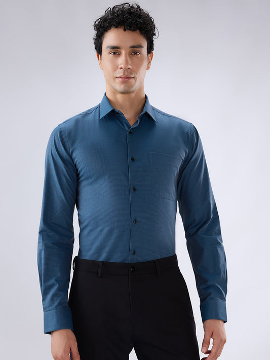 Park Avenue Blue Formal Shirt