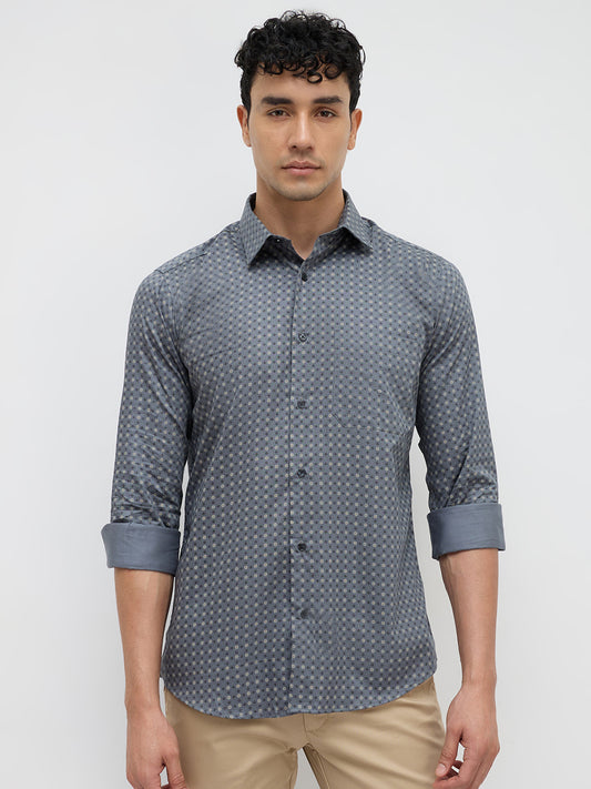 Park Avenue Grey Formal Shirt