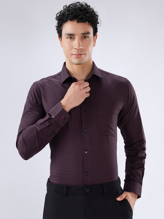 Park Avenue Purple Formal Shirt