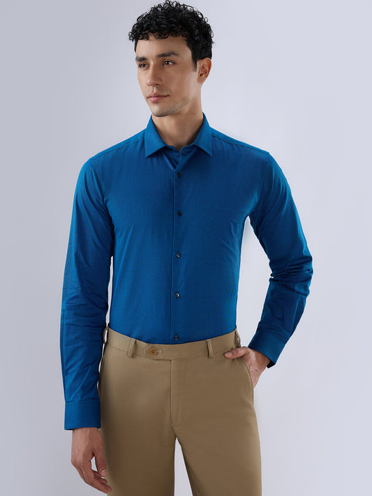 Park Avenue Blue Formal Shirt