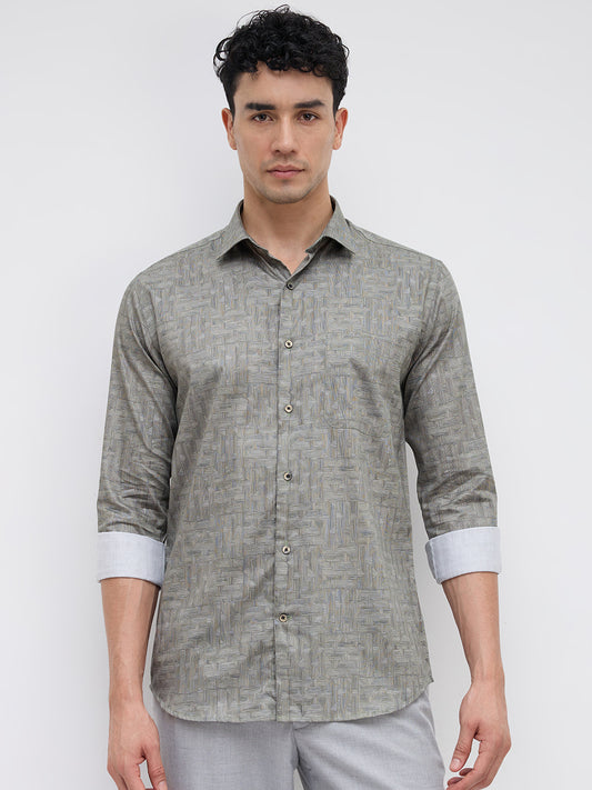 Park Avenue Green Shirt 