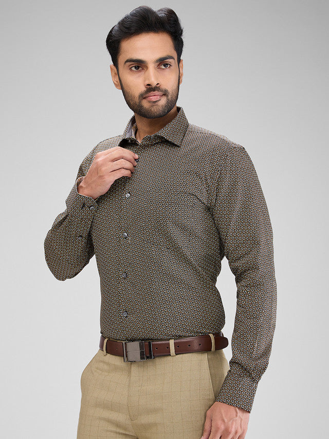 Park Avenue Khaki Formal Shirt