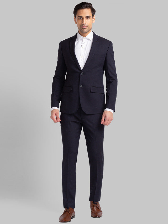 Park Avenue Black Structure Terylene Blend Suit – MyRaymond