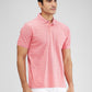 Park Avenue Pink Structure Slim Fit Cotton T-Shirt