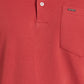 Park Avenue Red Solid Slim Fit Half Sleeve Cotton T-Shirt