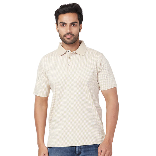 Park Avenue Men White Solid Slim Fit Cotton Round Neck T-Shirt