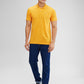 Park Avenue Yellow Stripe Slim Fit Cotton T-Shirt