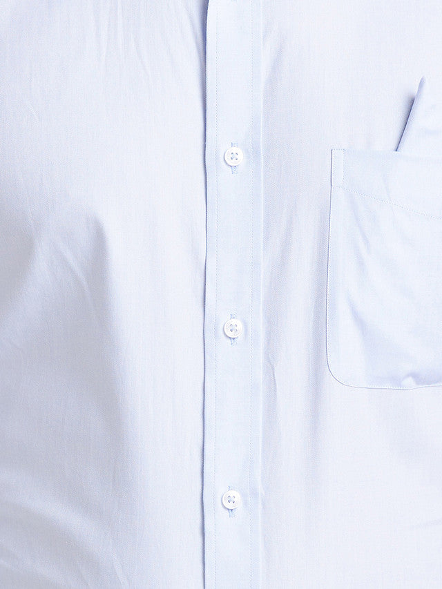 Park Avenue Blue Structure Luxus Fit Cotton Formal Shirt