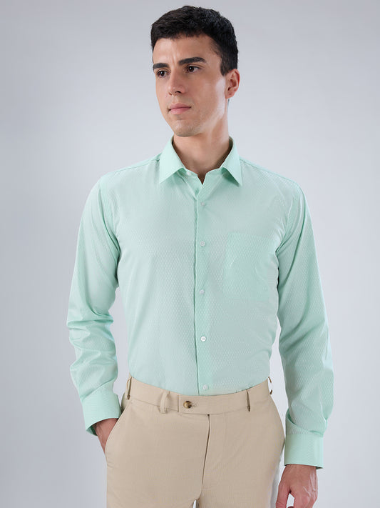 Park Avenue Green Formal Shirt