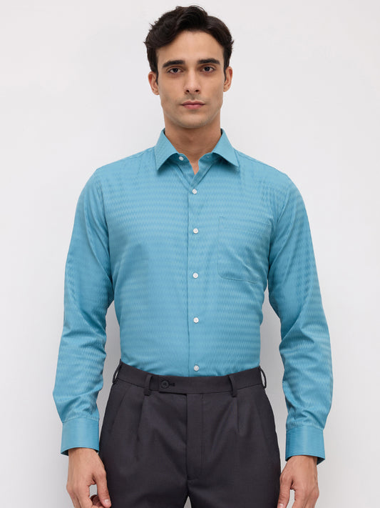 Park Avenue Green Formal Shirt