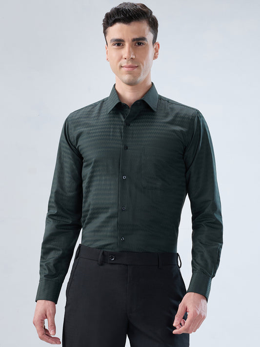 Park Avenue Green Formal Shirt