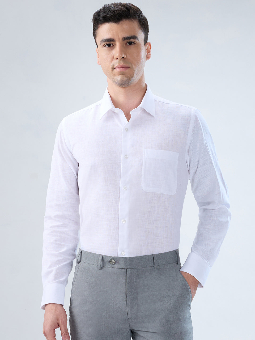 Park Avenue White Formal Shirt