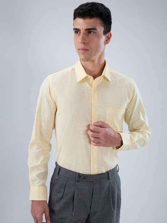 Park Avenue Yellow Formal Shirt