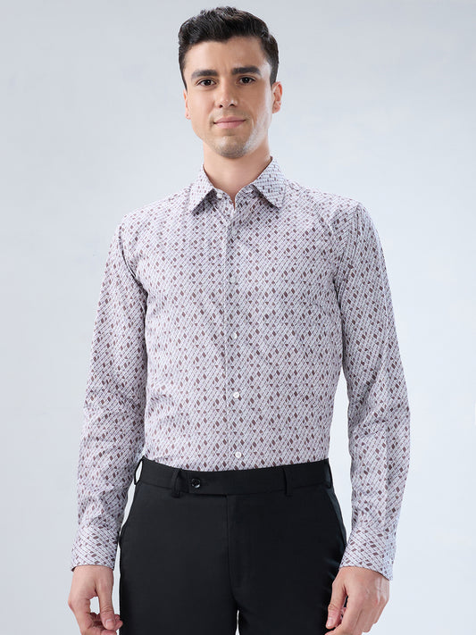 Park Avenue Brown Formal Shirt