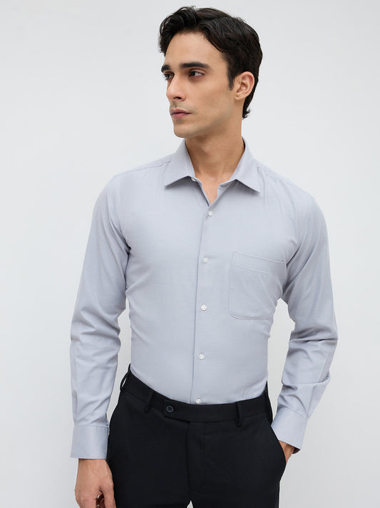 Park Avenue Grey Formal Shirt