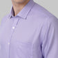 Park Avenue Men Violet Self Design Regular Fit Full Sleeve Ainsley Collar Shirt