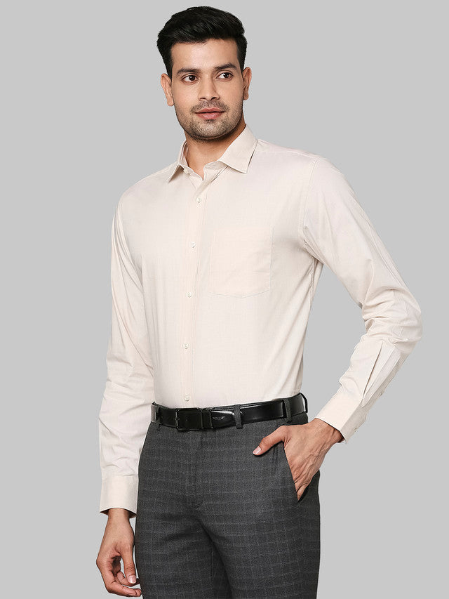 Park Avenue Beige Formal Shirt