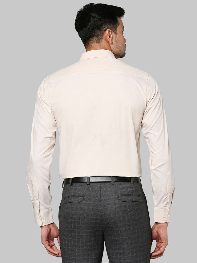 Park Avenue Beige Formal Shirt