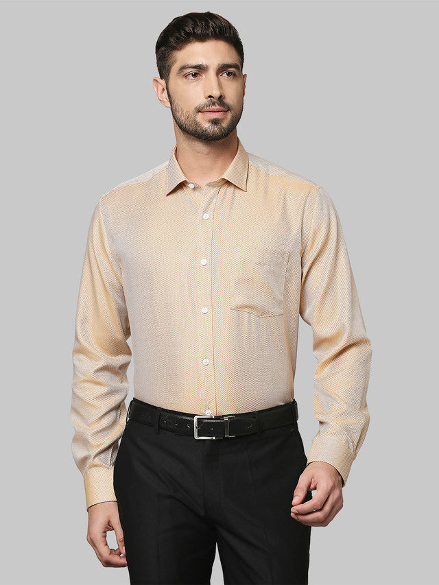 Park Avenue Beige Formal Shirt