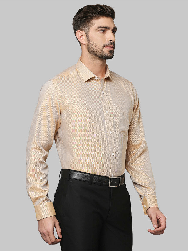 Park Avenue Beige Formal Shirt