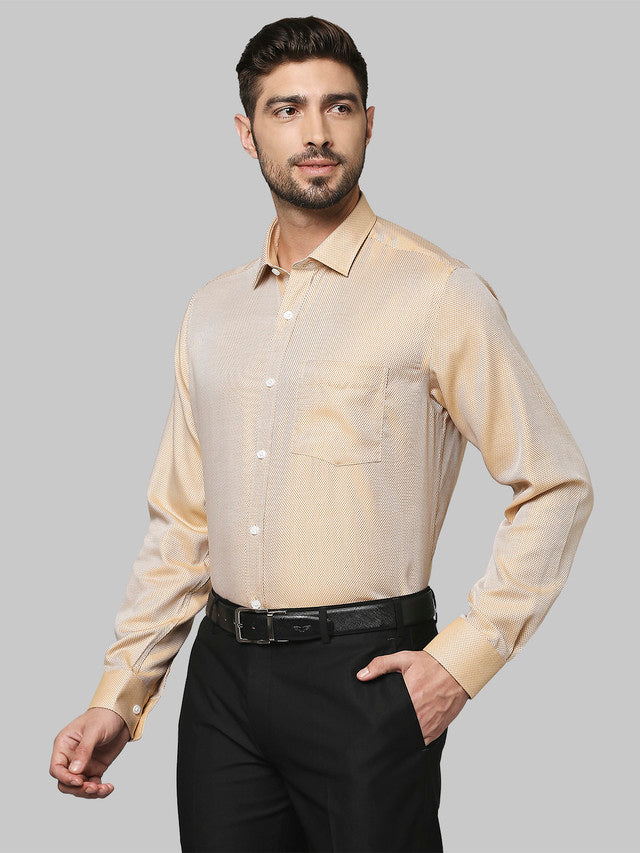 Park Avenue Beige Formal Shirt