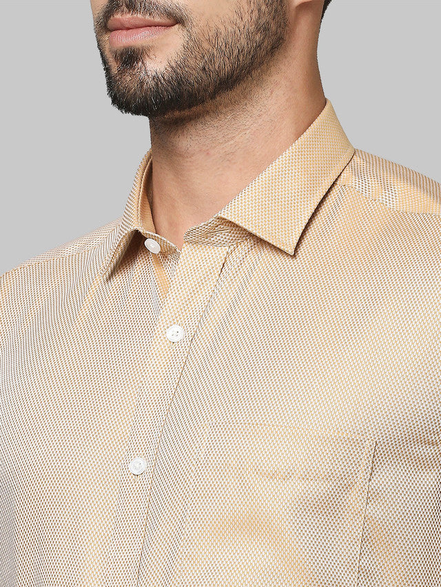 Park Avenue Beige Formal Shirt