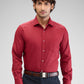 Park Avenue Maroon Formal Shirt