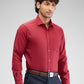 Park Avenue Maroon Formal Shirt