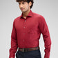 Park Avenue Maroon Formal Shirt