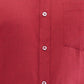 Park Avenue Maroon Structure Regular Fit Cotton Blend Formal Shirt