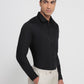 Park Avenue Men Black Regular Fit Structure Formal Shirt