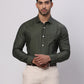 Park Avenue Green Formal Shirt