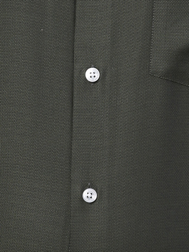 Park Avenue Green Structure Regular Fit Cotton Formal Shirt