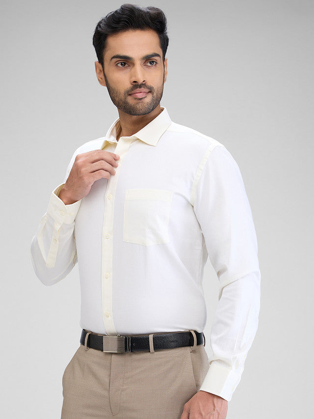 Park Avenue Yellow Formal Shirt