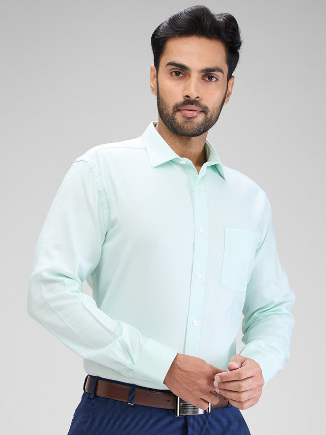 Park Avenue Green Formal Shirt