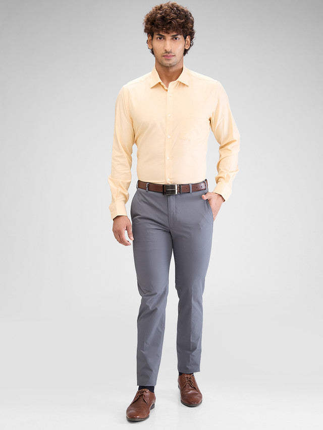 Park Avenue Yellow Formal Shirt