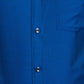 Park Avenue Men Blue Self Design Regular Fit Full Sleeve Semi Cut Away Collar Shirt