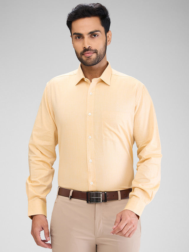 Park Avenue Yellow Formal Shirt