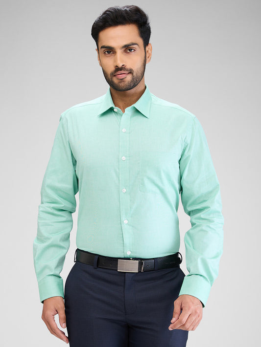 Park Avenue Green Formal Shirt