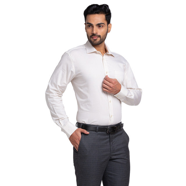 Park Avenue Beige Formal Shirt