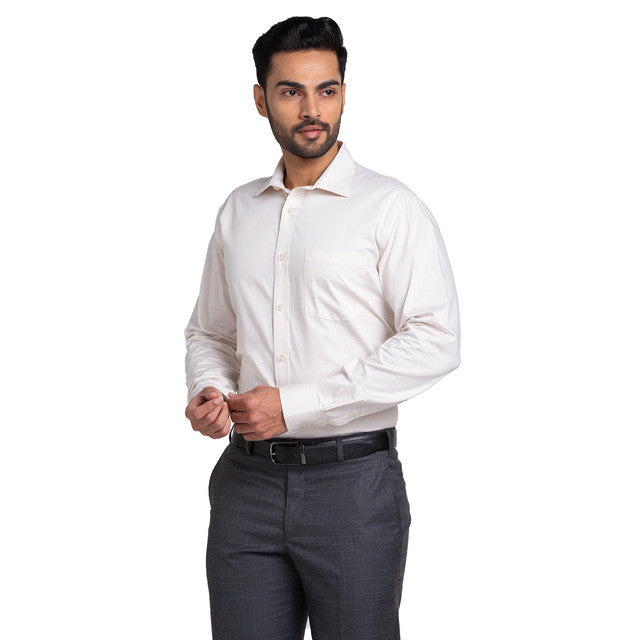 Park Avenue Beige Formal Shirt