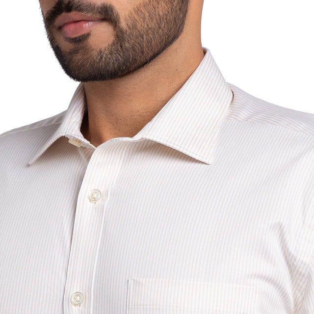 Park Avenue Beige Formal Shirt