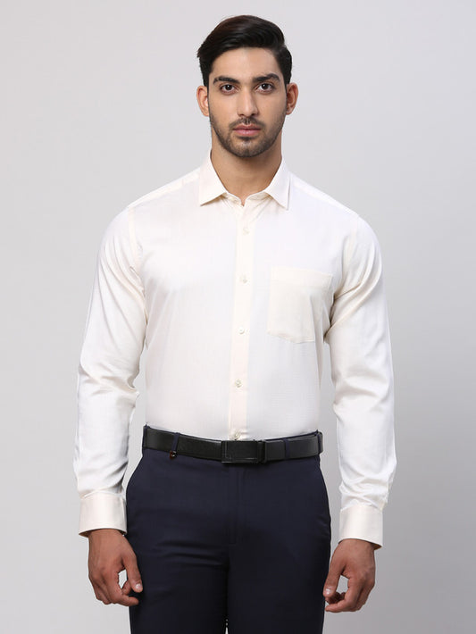 Park Avenue Beige Formal Shirt