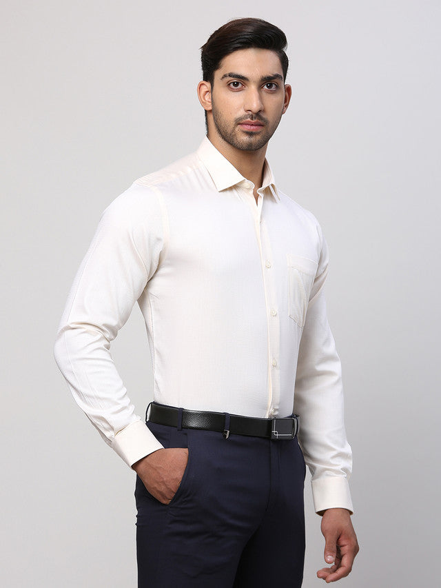 Park Avenue Beige Formal Shirt