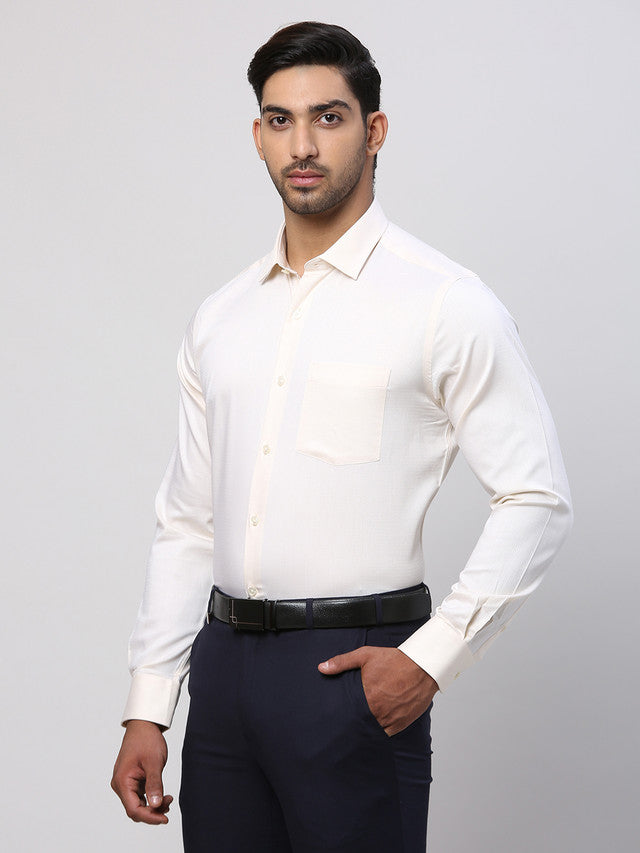 Park Avenue Beige Formal Shirt