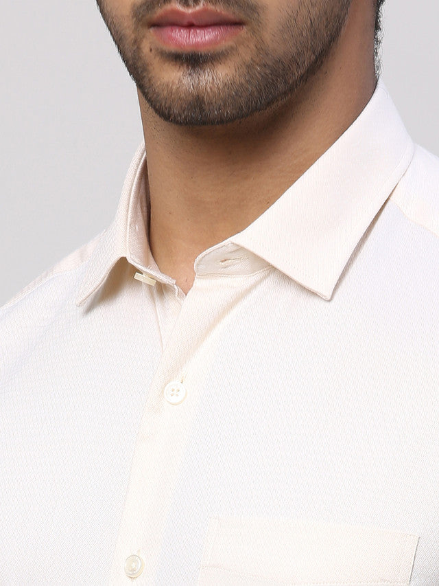 Park Avenue Beige Formal Shirt