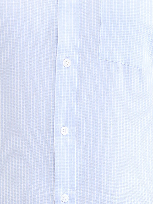 Park Avenue Blue Stripe Regular Fit Cotton Formal Shirt